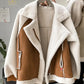 Veste ample en daim - ULTRA chaude