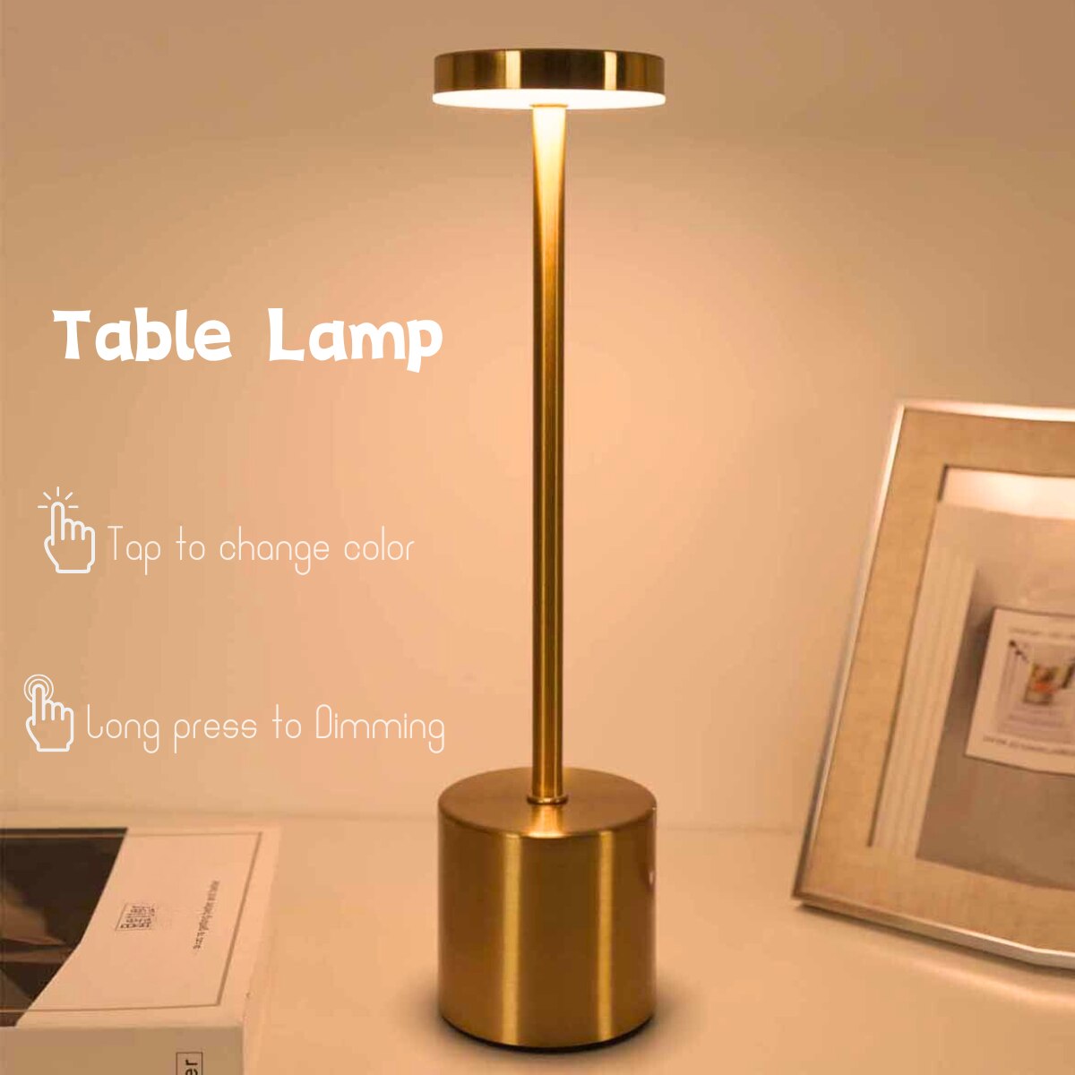 Lampe de Bureau Tactile Chevet LED - OEMG - Trois Niveaux de Gradation Lampe de Bureau Tactile Chevet LED - OEMG - Trois Niveaux de Gradation