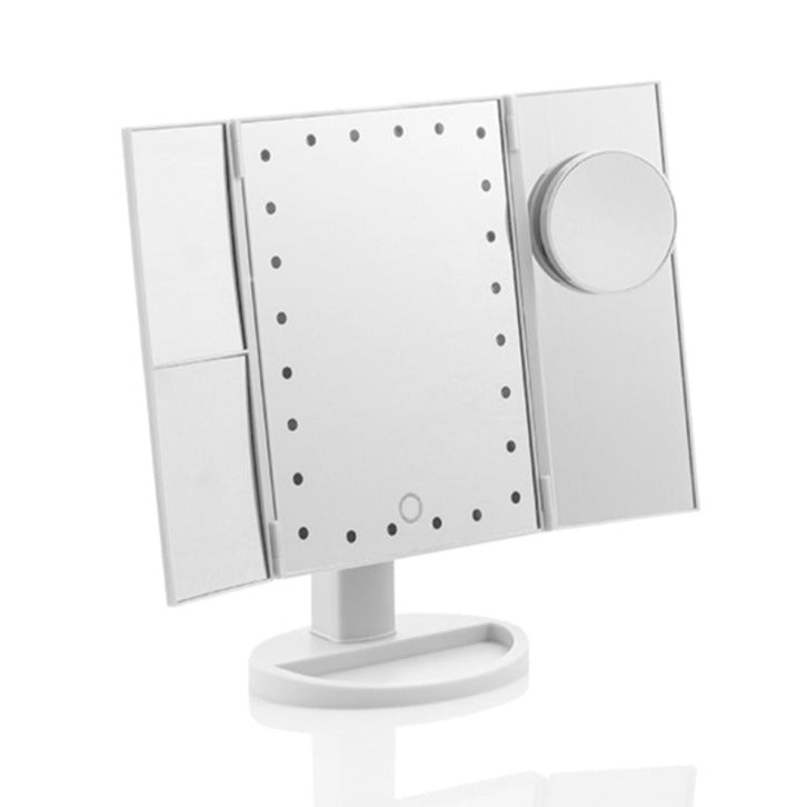 Miroir Grossissant avec LED 4en1