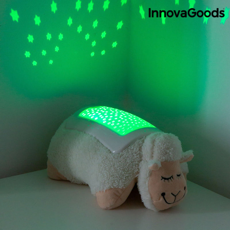 Peluche Projecteur LED d'Étoiles Mouton InnovaGoods