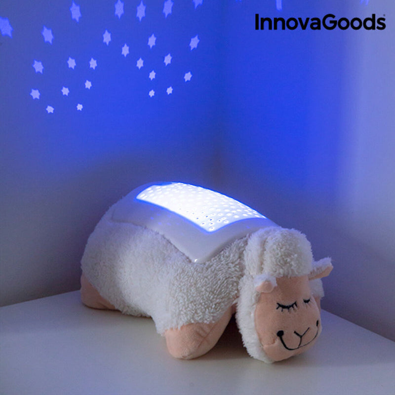 Peluche Projecteur LED d'Étoiles Mouton InnovaGoods