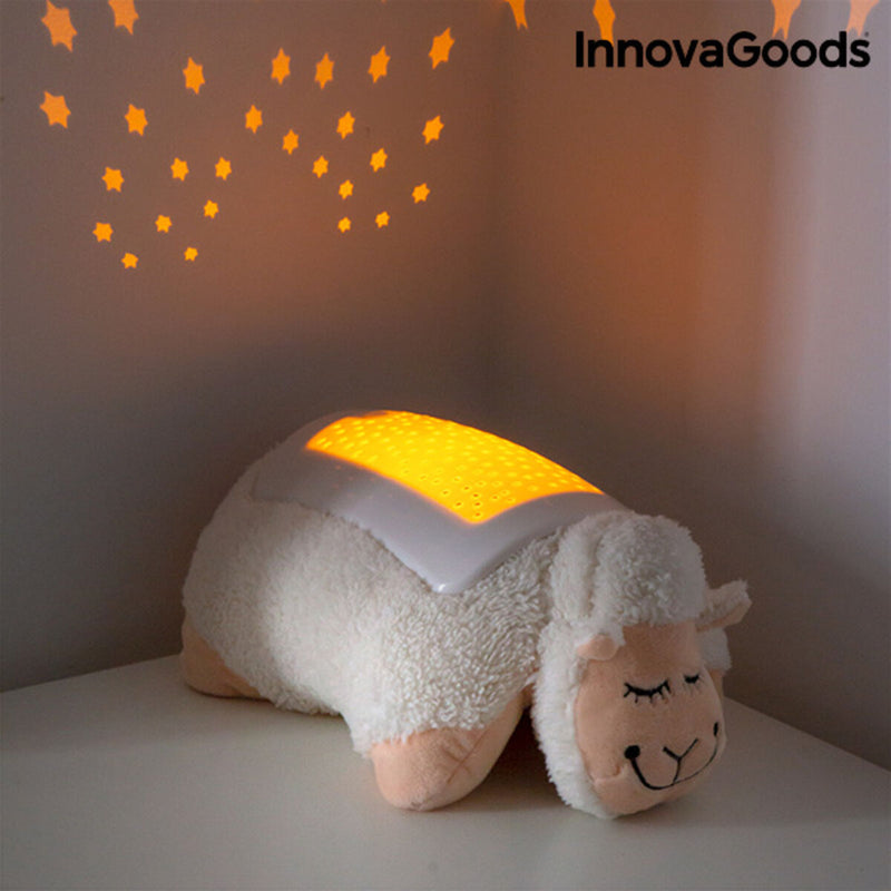 Peluche Projecteur LED d'Étoiles Mouton InnovaGoods