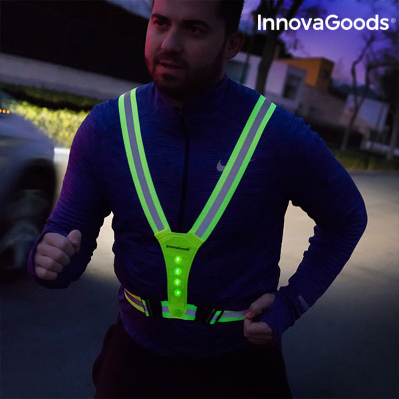 Harnais de Sport avec Lumières LED Lurunned InnovaGoods