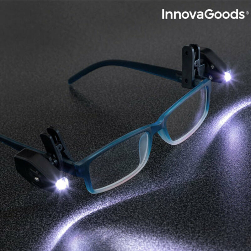 Clip LED pour Lunettes 360° InnovaGoods 2 Unités