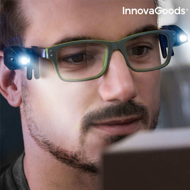 Clip LED pour Lunettes 360° InnovaGoods 2 Unités