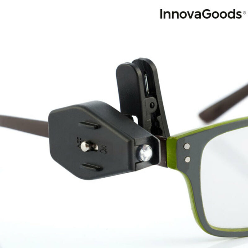 Clip LED pour Lunettes 360° InnovaGoods 2 Unités