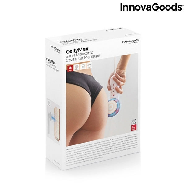 Masseur Anti-cellulite à Cavitation par Ultrasons avec Infrarouge et Électrostimulation 3 en 1 CellyMax InnovaGoods