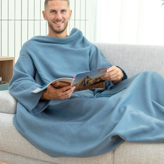 Couverture à manche individuelle avec poche centrale