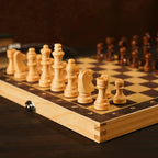 Jeu d'échec en bois - magnétique