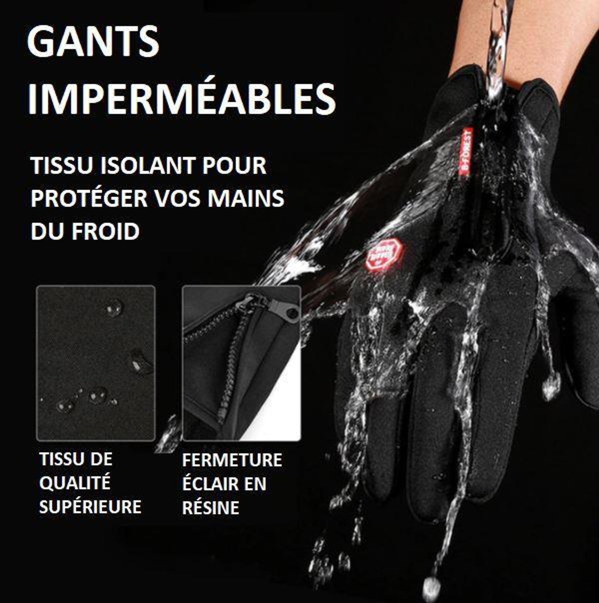 Sous-gants Thermiques Tekride Core Noir - Sous-gants / sur-gants Sous-gants Thermiques Tekride Core Noir - Sous-gants / sur-gants